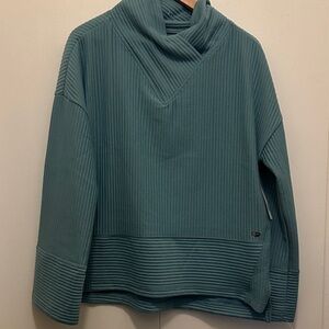 Tahari Sport Ribbed Sweatshirt Pullover Women